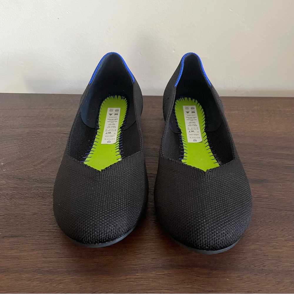 Rothy's The Flat Shoes Womens Size 7 Ballet Recycled Knit Washable Comfortable